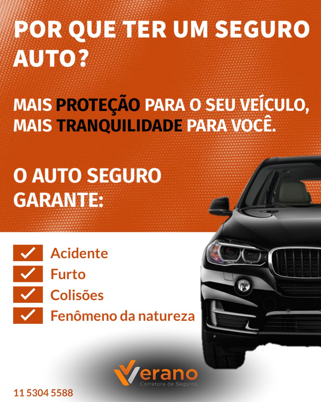 Coberturas do seguro auto